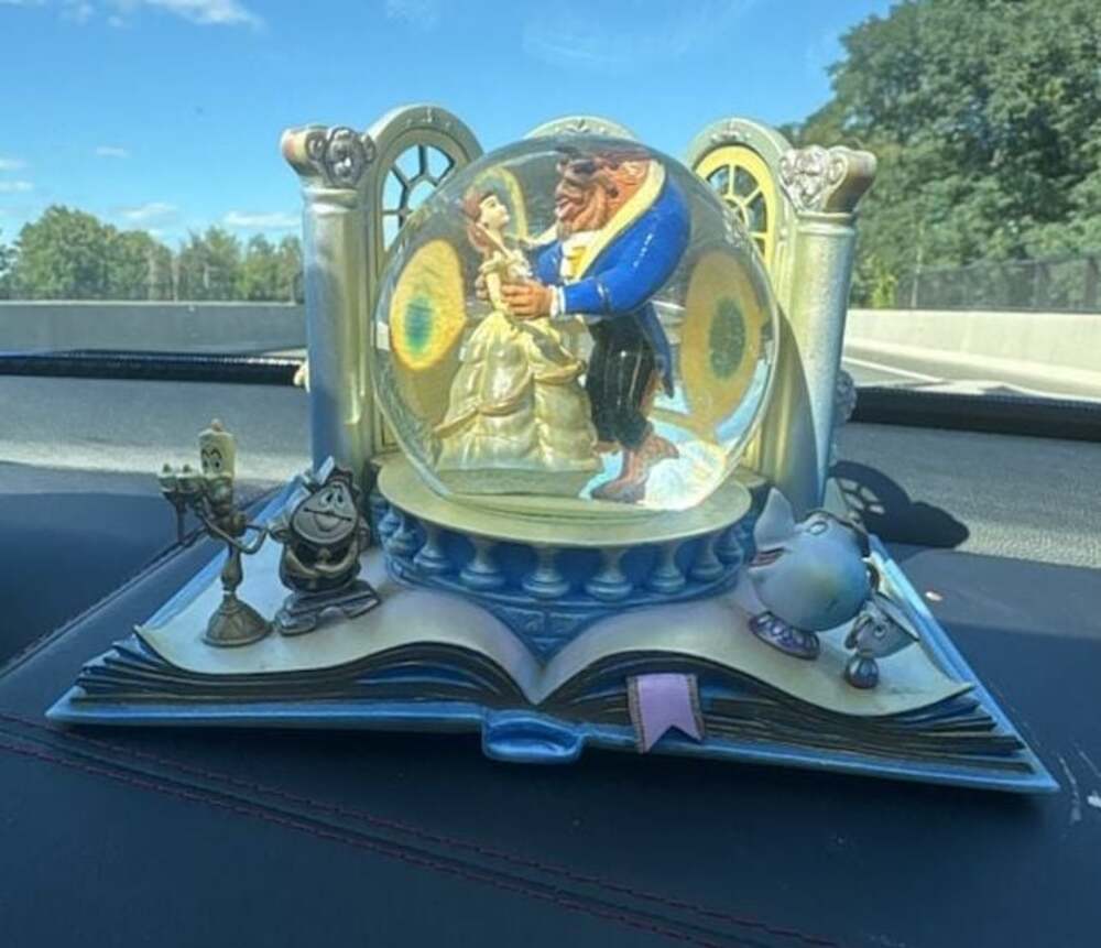 Disney Beauty and the Beast Snow Globe Book Ends Pair Set